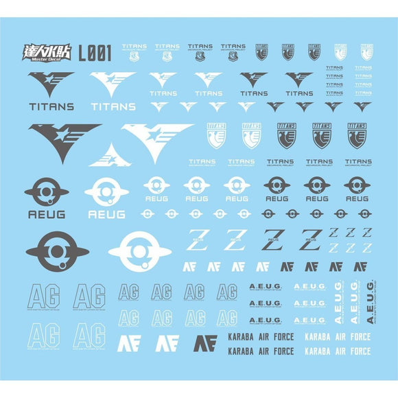 MASTER L001 AEUG TITANS LOGO MARKING Water Slide Decal Collectibles