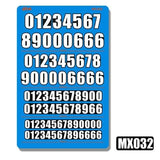 M.S. MOSHI Tool MX031-036 Letter Number Chinese Characters Metal Etching Detail Parts