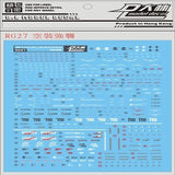 DL DALIN Water slide decal RG Series EVA 01 Impulse Unicorn Freedom Crossbone Strike