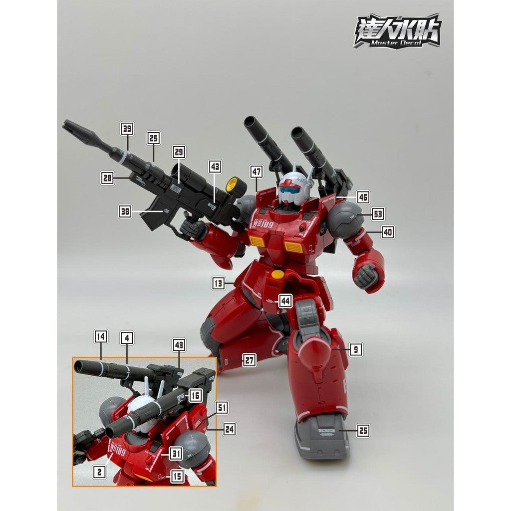 MASTER 水転写デカール H023 HG 1/144 ガンキャノン ククルス ドアンの