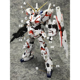 ANUBIS 3D print detail upgrade parts GP013 parts fit for RG RX-0 Unicorn no kits