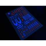 20250722 XUEYAN XY / SNOW FLAME Nillson 1/60 Red Frame Blue Frame  Fluorescence Water slide decal