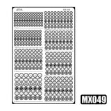 MOSHI M.S. MX049-054  Mecha Model Detail Modification Groove Decoration Metal Etching
