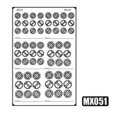 MOSHI M.S. MX049-054  Mecha Model Detail Modification Groove Decoration Metal Etching
