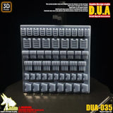 ANUBIS 3D print detail upgrade parts Skirt Armor/Leg Cooling Fin DUA035 no kits