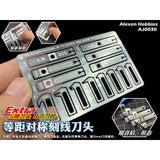 Alexen AJ0030 balanced symmetrical scoring cutter head 5-in-1