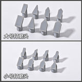 M.S. MOSHI Tool TS006 Beveled Narrow Mouth Irregular Polishing Rod