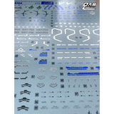 DL DALIN Water slide decal Gold Coating MG MB Blue Frame
