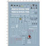 CALILY MG 1/100 Delta Plus MSN-001 Water Slide Decal
