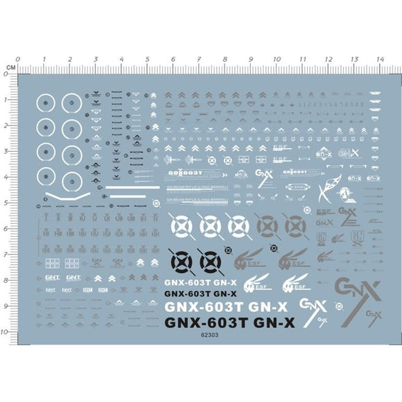 CALILY HG 1/144 GNX-603T GN-X Water slide decal