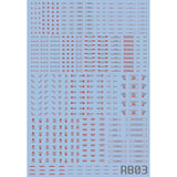 AMAX Water Slide Decal HIQ RB03 Warning Sign detail AMAXRB03001 AMAXRB03002 AMAXRB03003 AMAXRB03004