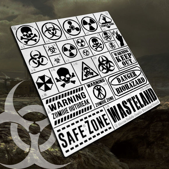 Alexen AJ0048 models-zombie wasteland stencil