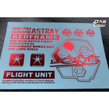 DL DALIN Water slide decal MG MB Red Frame Flying Backpack Stand