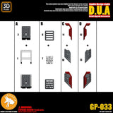 ANUBIS 3D print detail upgrade parts GP033 upgrade fit for MG SAZABI ver.ka no kits