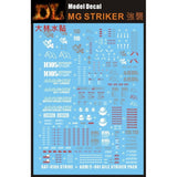 DL DALIN Water slide decal MG 1/100 Aile Strike