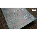 DL DALIN Water slide decal MG RX-93V KA.NU NEW Color Coating