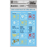 DL DALIN Water slide decal General Use UC Zeong Number Digital Letter Logo Sign Mark