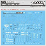 DL DALIN Water slide decal UC36 1/60 FULL METAL Panic Caution General Use