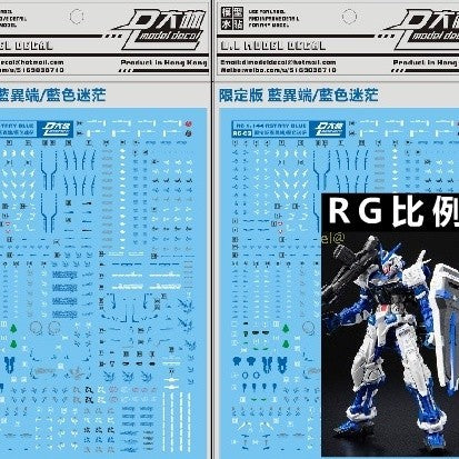 DL DALIN Water slide decal RG 1/144 Blue Frame PB