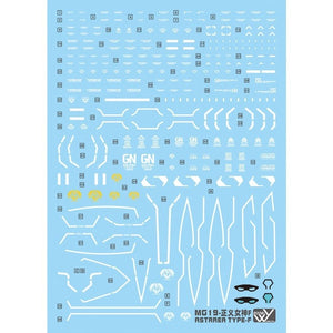 LANYU Water slide decal for MG 1/100 Astrea F  (Luminous+Fluorescent)