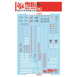 20250722 XUEYAN XY / SNOW FLAME PG 1/60 Perfectibility Strike Fluorescence Water slide decal