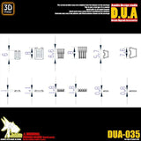 ANUBIS 3D print detail upgrade parts Skirt Armor/Leg Cooling Fin DUA035 no kits