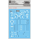 DL DALIN Water slide decal GN12  MG 1/100 Dynames