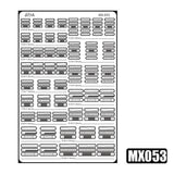 MOSHI M.S. MX049-054  Mecha Model Detail Modification Groove Decoration Metal Etching