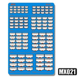MOSHI M.S. MX019-MX024  Military Model Etching Detail Parts