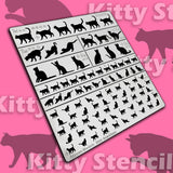 ALEXEN model Tool  AJ0119 kitty cat camoflage stencil