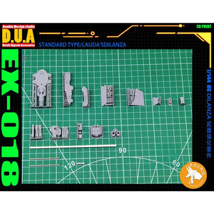ANUBIS 3Dプリントディテールアップグレードパーツ EX018 HGスタンダードタイプ LAUDA'S DILANZA 3Dプリントディテールパーツ キットなし コレクターズアイテム