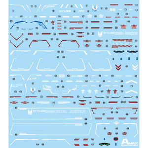 Amax Water Slide Decal HG 1/144 Rising Freedom / Immortal Justice AMAXHGMR004