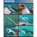 MOSHI M.S. MS034 Military Model Floss Shaped Sandpaper Arcuate Curved Surface Polish Equipment