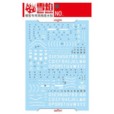 20250722 XUEYAN XY / SNOW FLAME RG-02 Zaku 2 Red+Green ZAKU-II Fluorescence Water slide decal