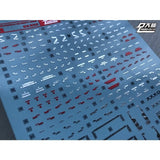 DL DALIN Water slide decal W06 MG 1/100 XXXG Heavyarms EW Color Coating
