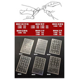 M.S. MOSHI Tool MX031-036 Letter Number Chinese Characters Metal Etching Detail Parts