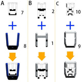 ANUBIS 3D print detail upgrade parts GP015 parts fit for RG boost in the kits