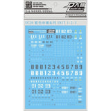 DL DALIN Water slide decal HG 1/144 Blue Destiny Common 1 2 3