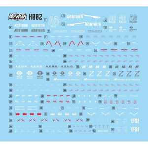 MASTER Water Slide Decal H002 HG 1/144 ZETA Z Collectibles
