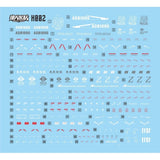 MASTER Water Slide Decal H002 HG 1/144 ZETA Z Collectibles