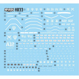 MASTER H033 HG GTO RED ZAKU 2 II 1/144 Water Slide Decal Collectibles