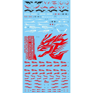 AMAX Water Slide Decal MG 1/100 MB MBF Astray Red Dragon Fluo AMAXMB010