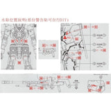 DL DALIN Water slide decal GN12  MG 1/100 Dynames
