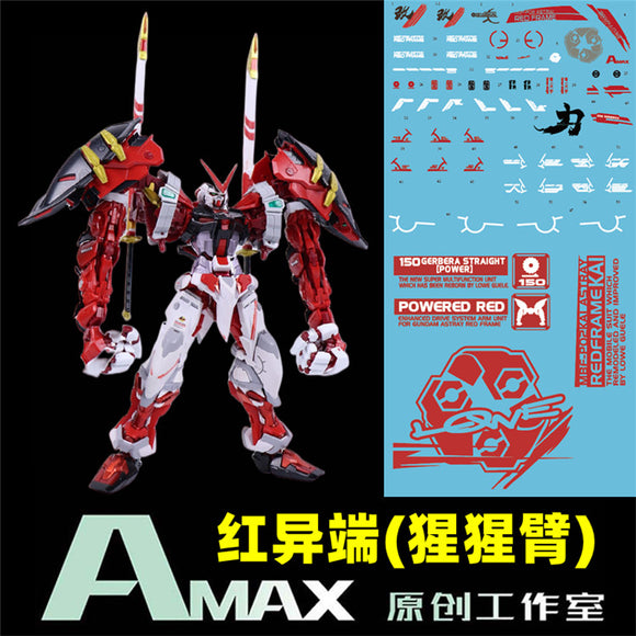 AMAX Water Slide Decal MG 1/100 8814 Astray Red Frame Powered Red MB Fluo AMAXMB018