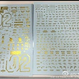 DL DALIN Water slide decal PG BANSHEE BANSHEE Gold Coating