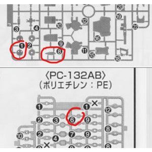 CB butcher parts for HG 1/144 Miss Sazab