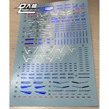 DL DALIN Water slide decal UC60 8821 MG MB F91 Stand Gold Coating