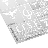 Alexen AJ0078  Zeong Zaku System Base Logo Missed Spray