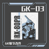Ready Stock Phoenix Handicraft Workshop HGUC HG Pale Knight Model Details GK Modified Water slide decal