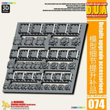 ANUBIS 3d PRINT DETAIL upgrade parts split square screw DUA074 NO KITS